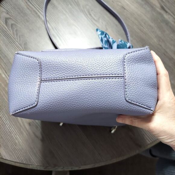 Steve Madden Lavender Pebbled Faux Leather Handbag Crossbody Bag - Picture 8 of 13